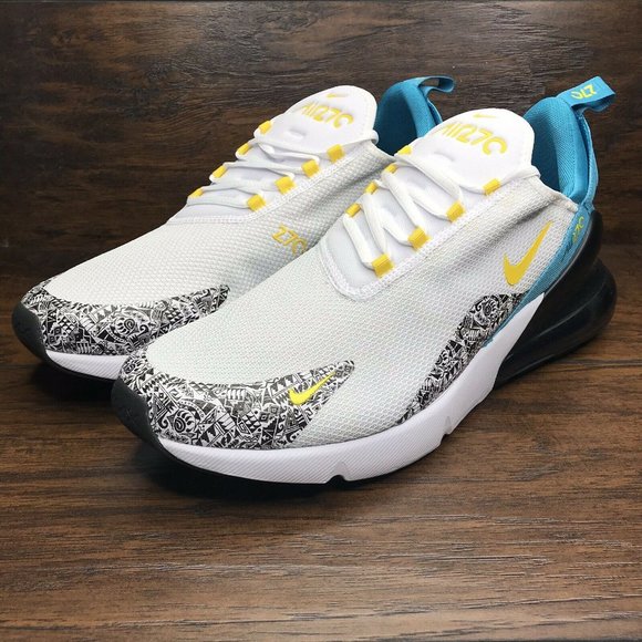 Nike Air Max 270 N7 White Yellow Black Anthracite - Picture 3 of 5